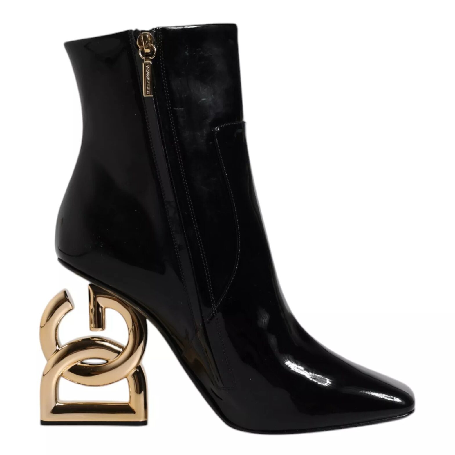 Dolce & Gabbana - Black Jackie Leather Mid Calf Boots Shoes
