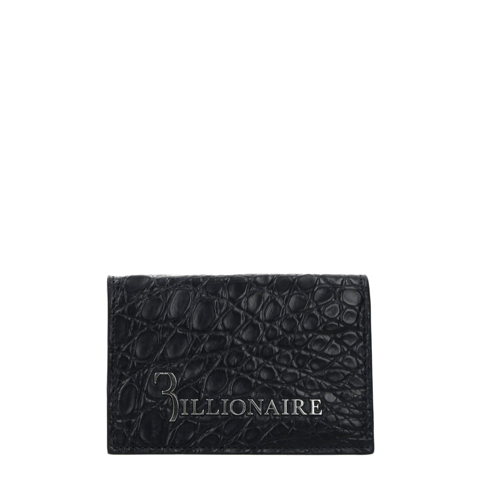 Billionaire Italian Couture - Blue Crocodile Cardholder