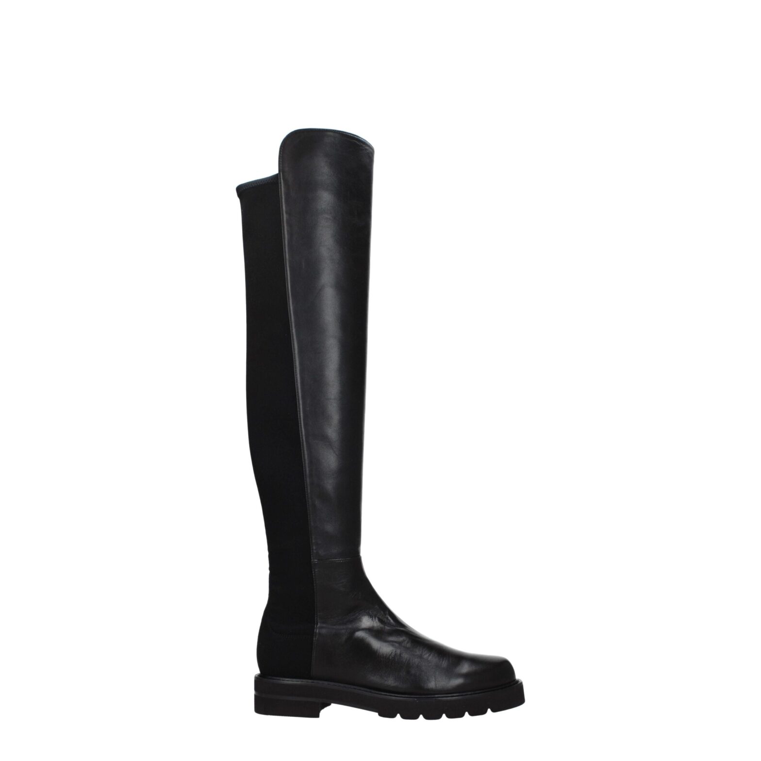 Stuart Weitzman - Black Leather Over The Knee