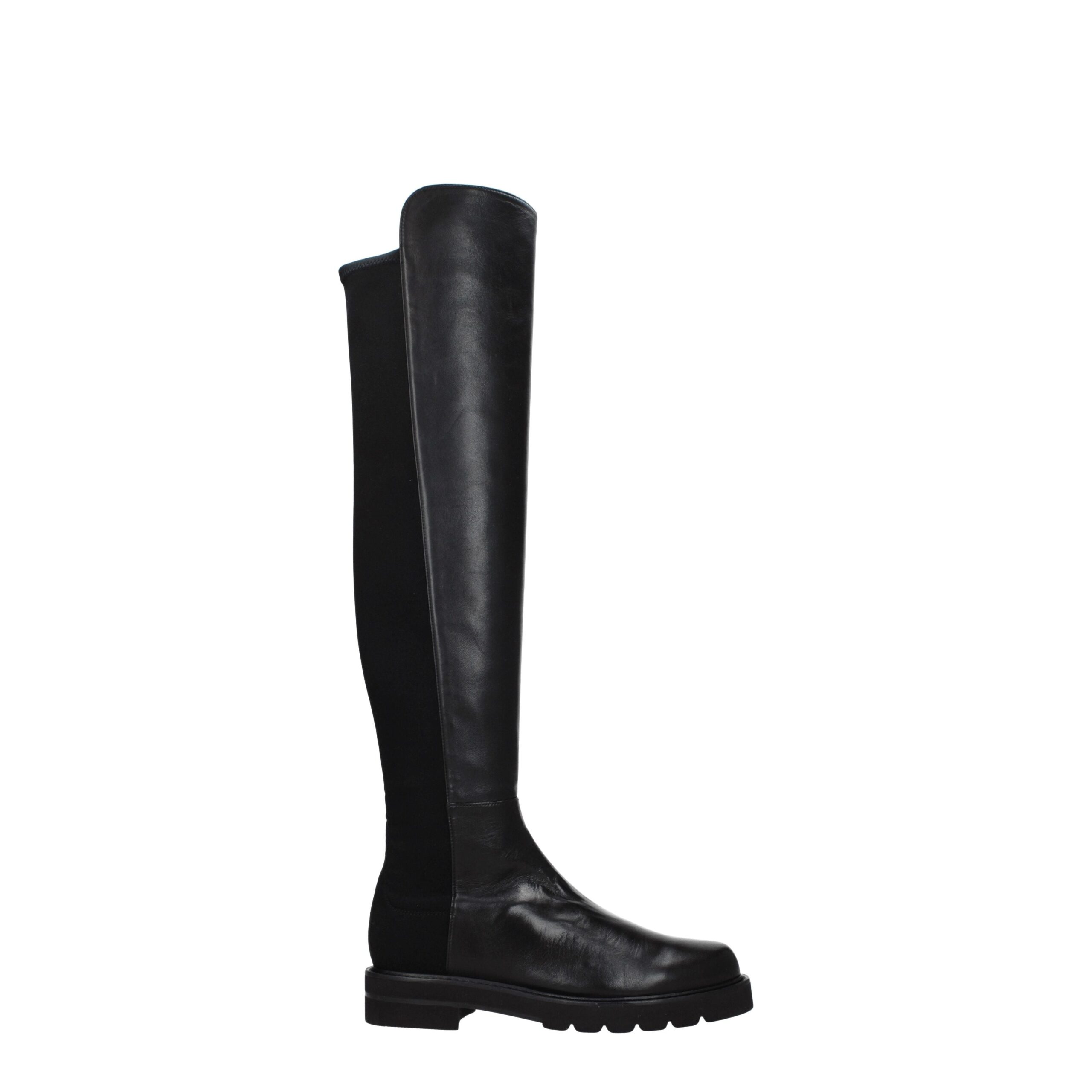 Stuart Weitzman - Black Leather Over The Knee