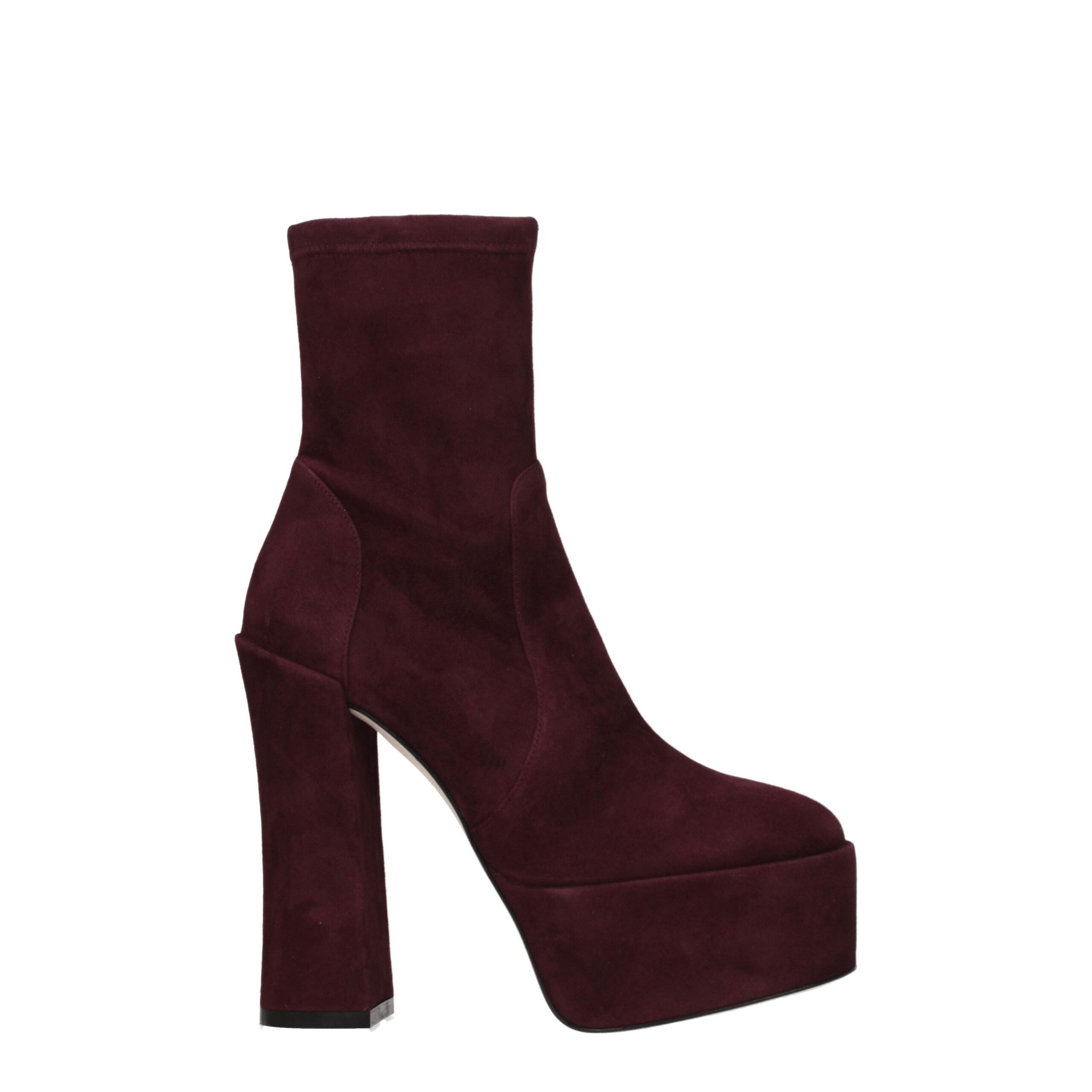Stuart Weitzman - Purple Leather Ankle Boots