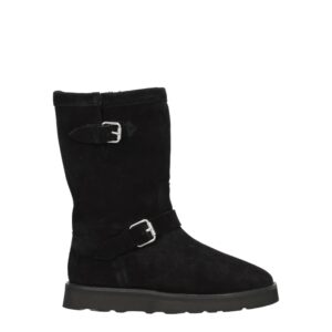 Black Leather Ankle Boots