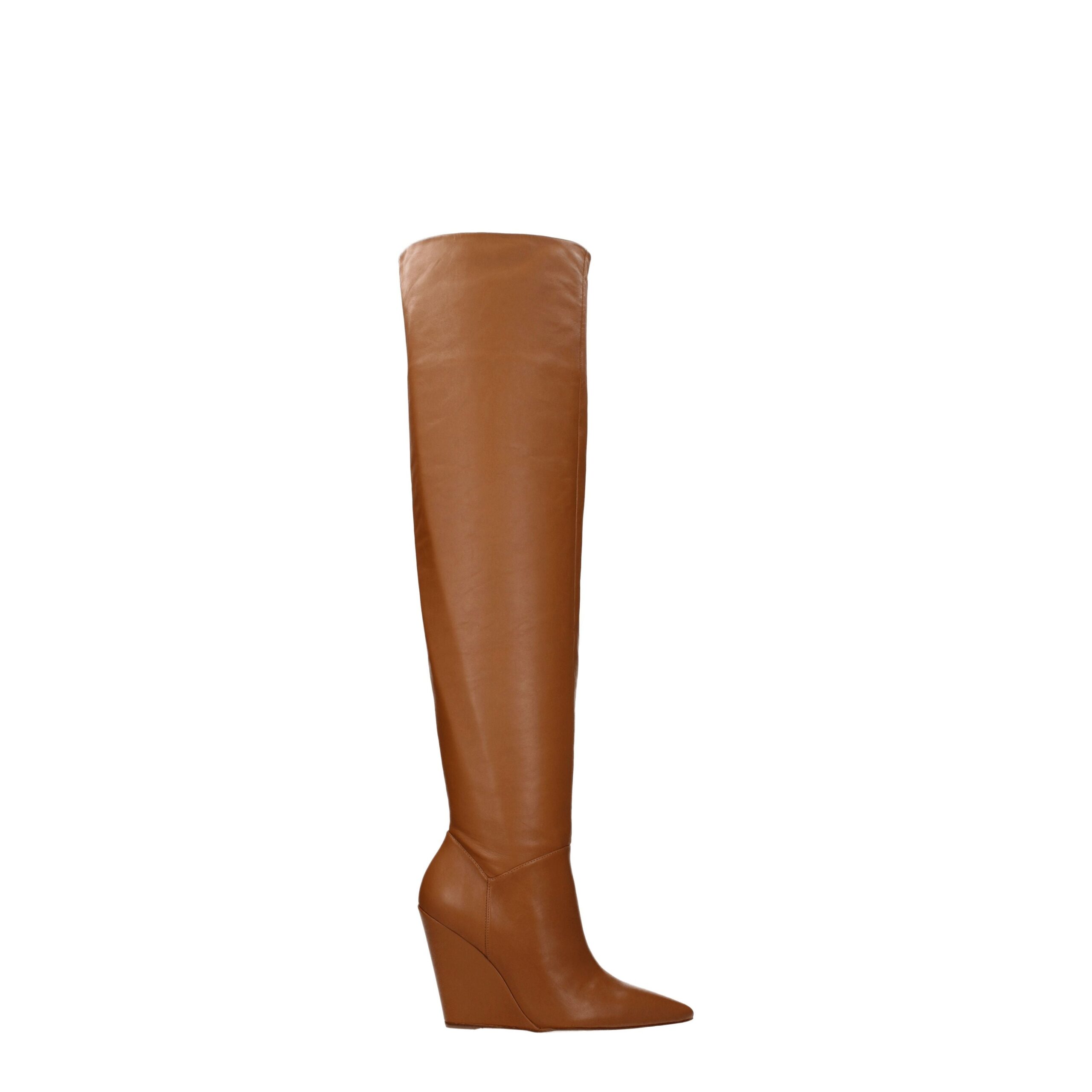 Stuart Weitzman - Brown Leather Over The Knee
