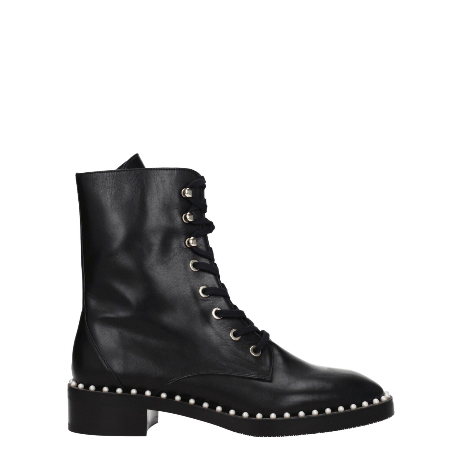 Stuart Weitzman - Black Leather Ankle Boots
