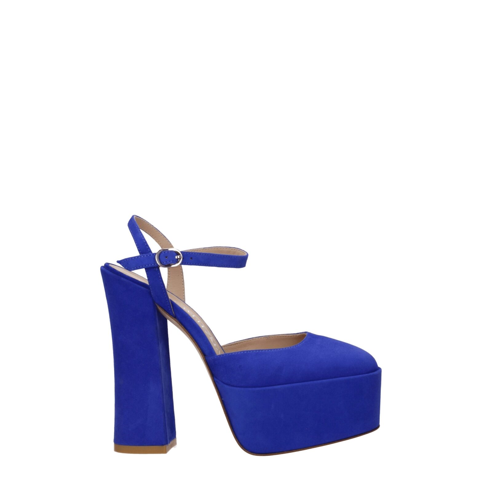 Stuart Weitzman - Blue Leather Platforms