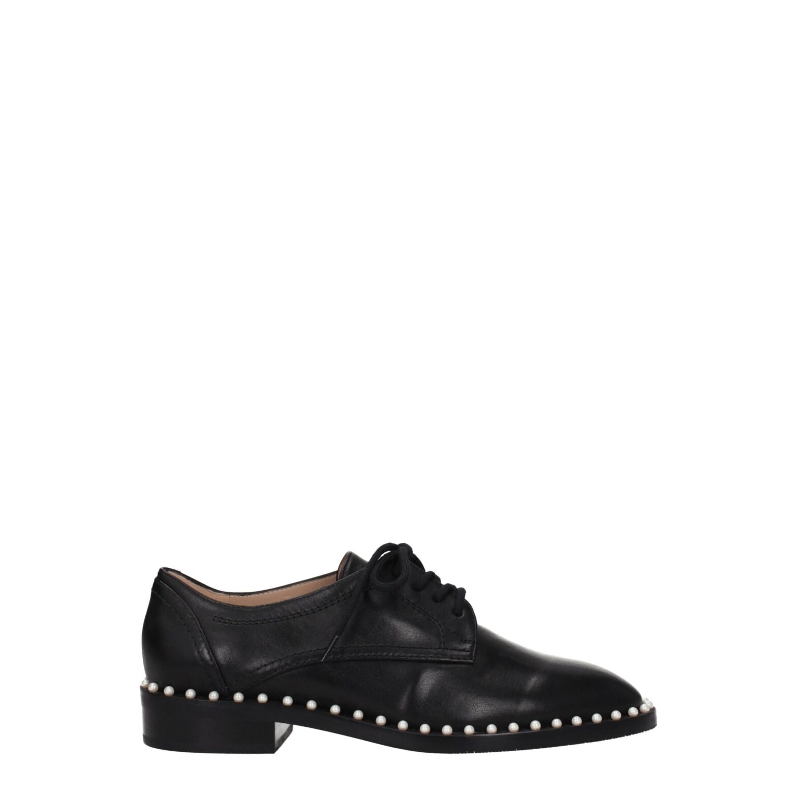 Stuart Weitzman - Black Leather Oxfords And Derbies