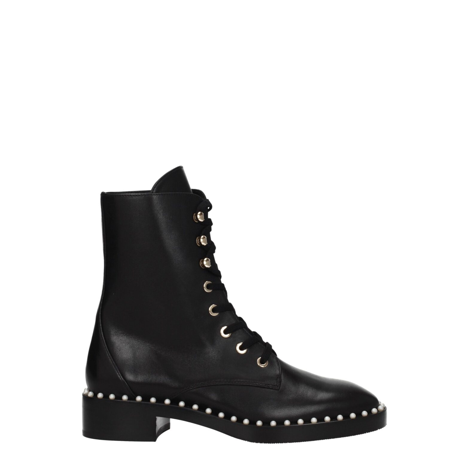 Stuart Weitzman - Black Leather Ankle Boots