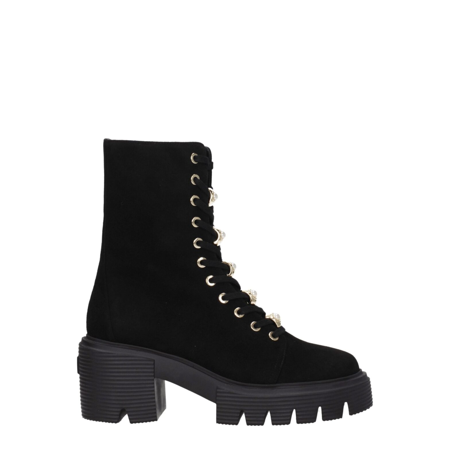 Stuart Weitzman - Black Leather Ankle Boots