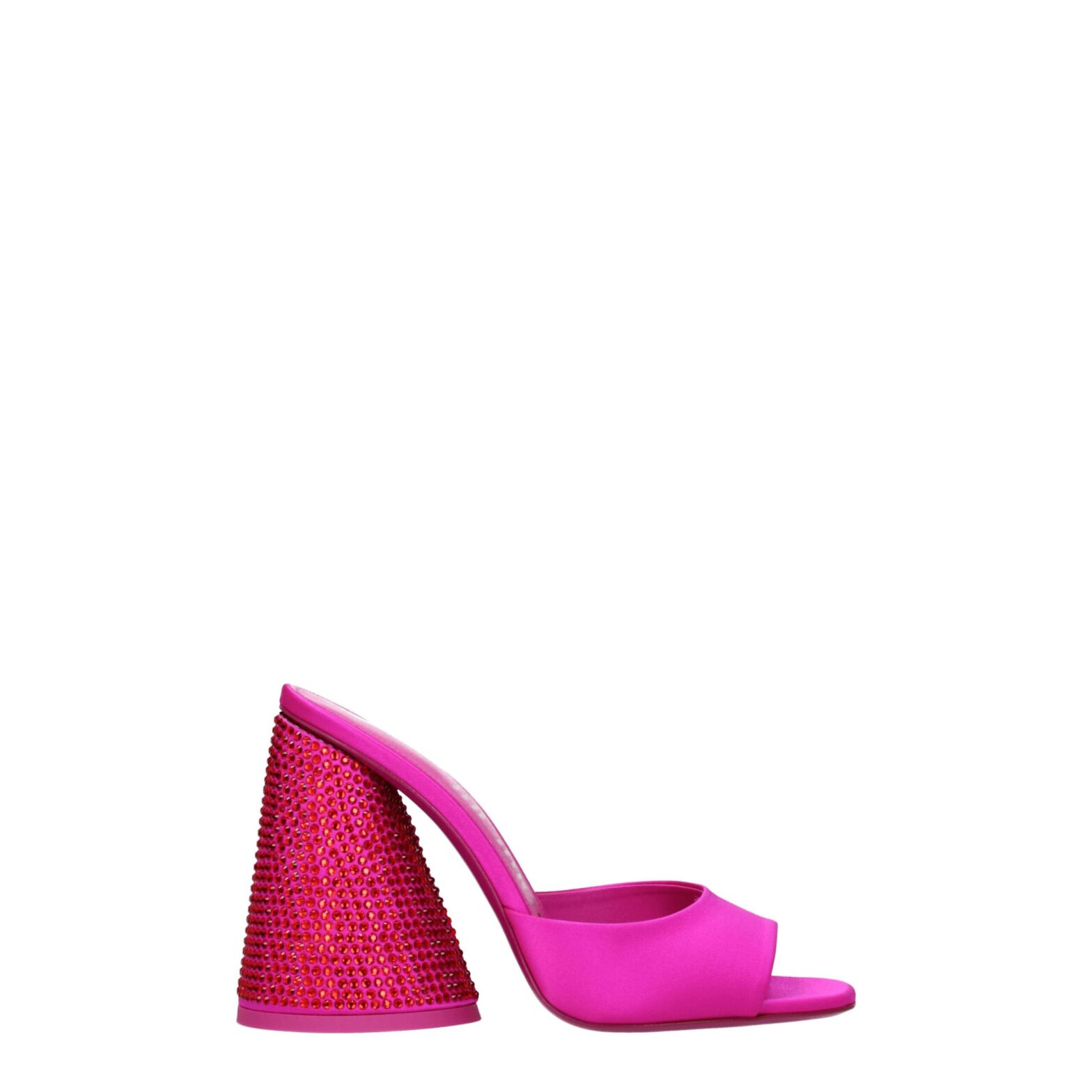 The Attico - Pink Satin Platforms