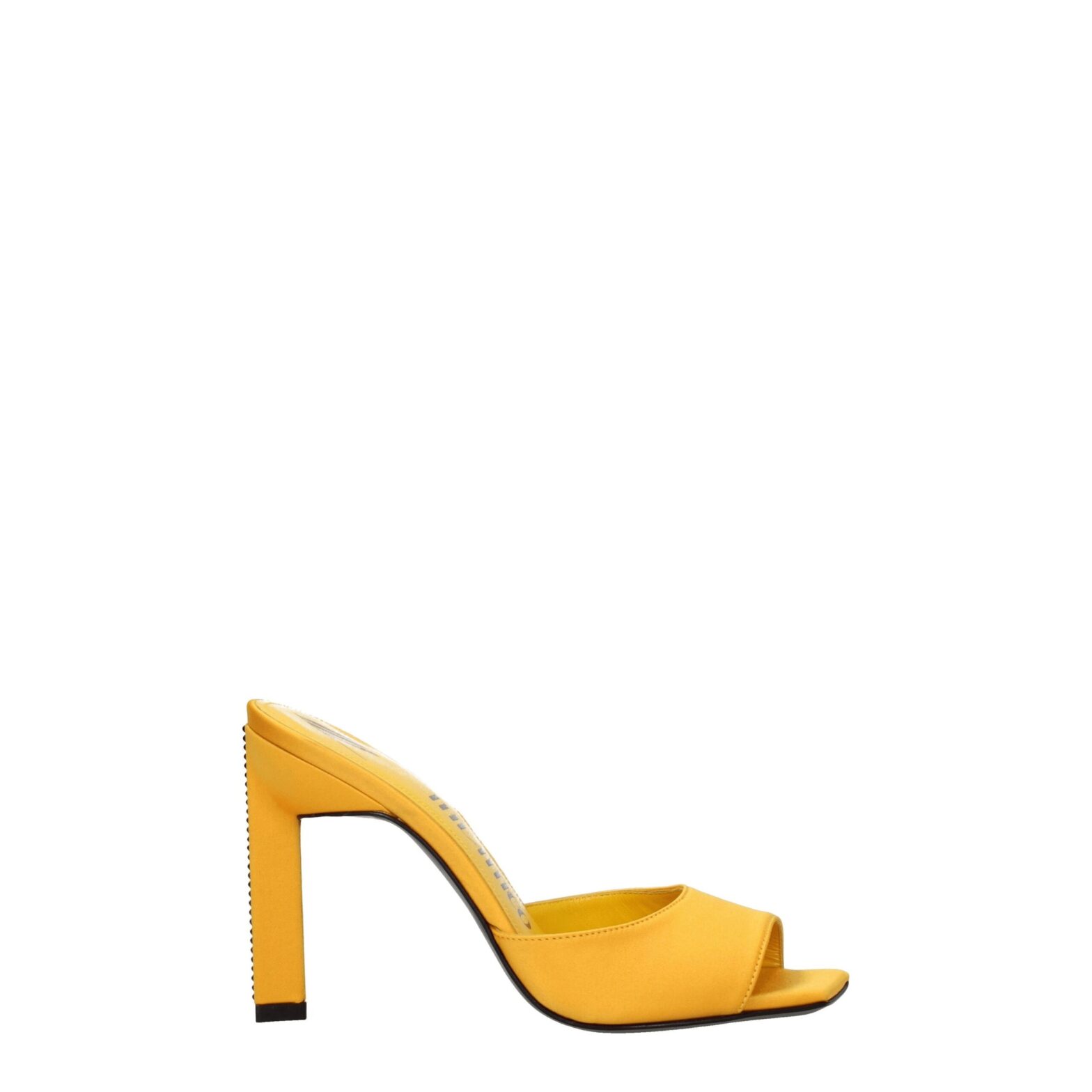 The Attico - Orange Satin Stiletto Heels Sandals