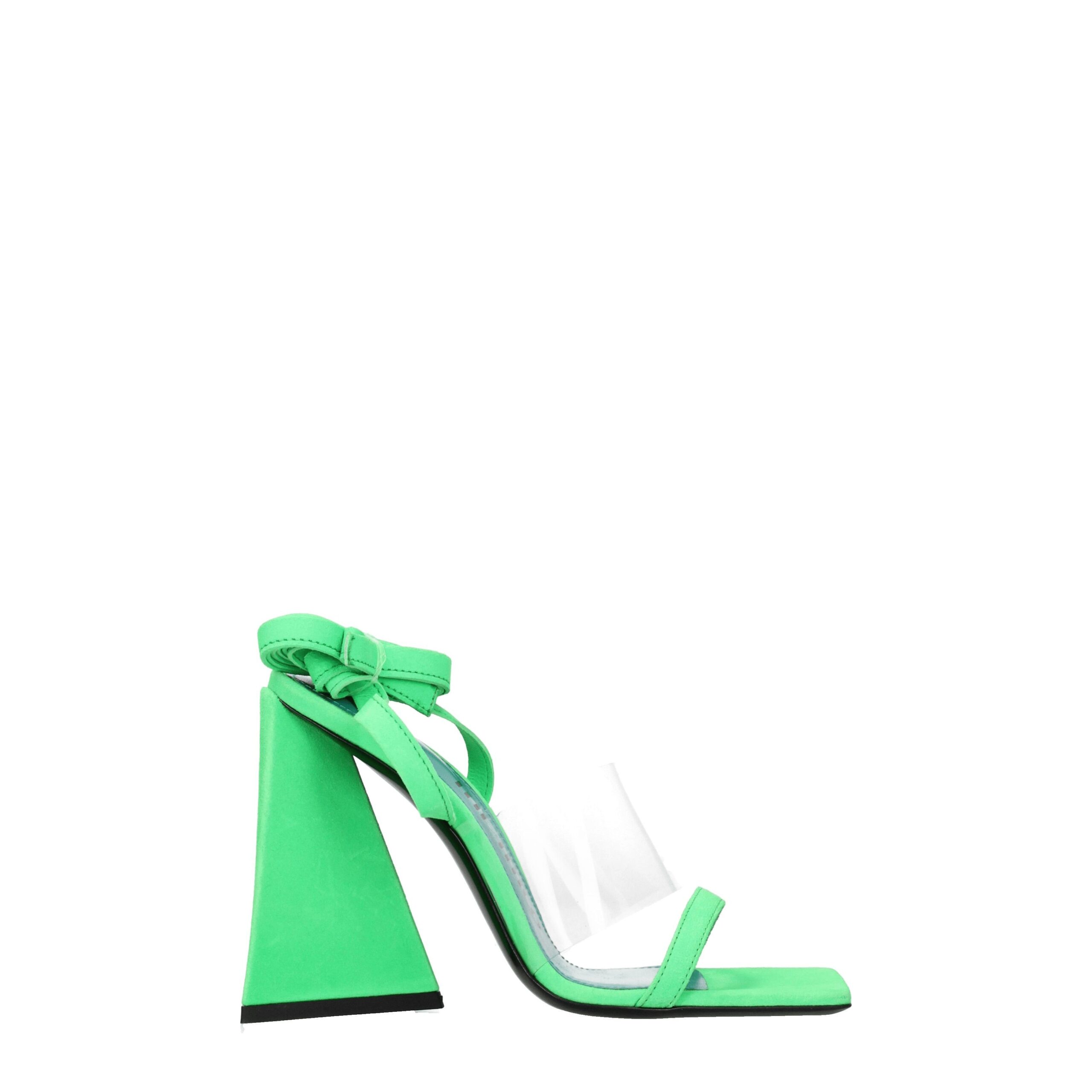The Attico - Transparent Leather Flat Sandals