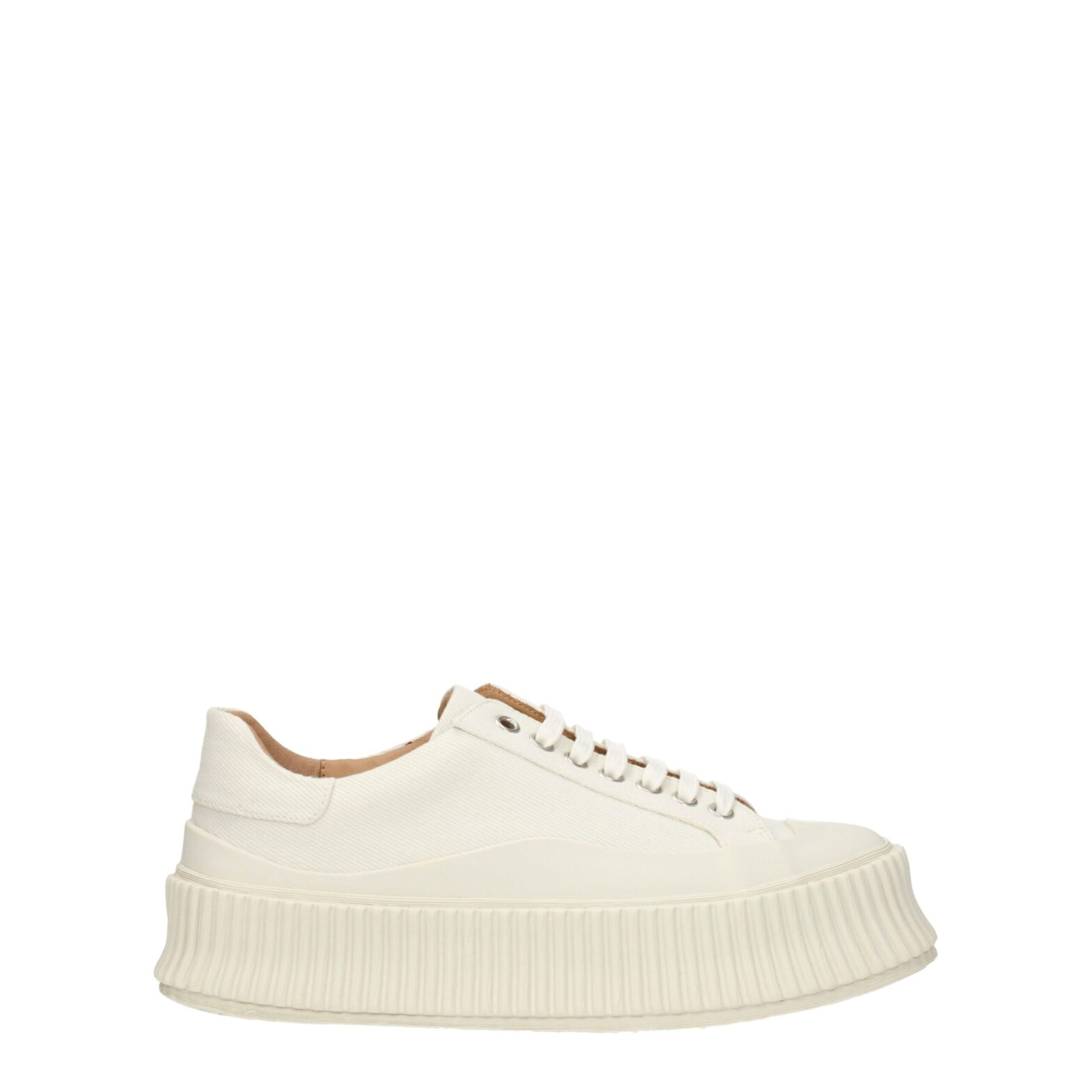 Jil Sander - Blue Fabric Platform Sneakers