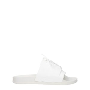 White Cotton Slippers Sandals