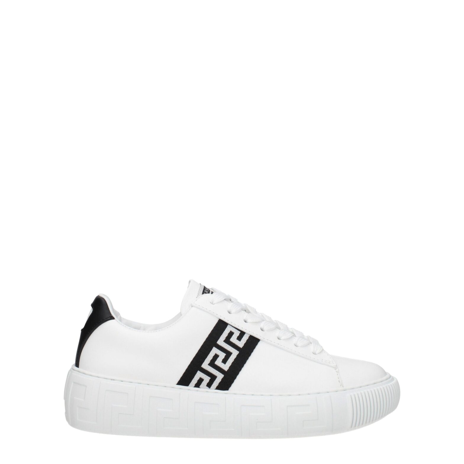 Versace - White Leather Low Tops