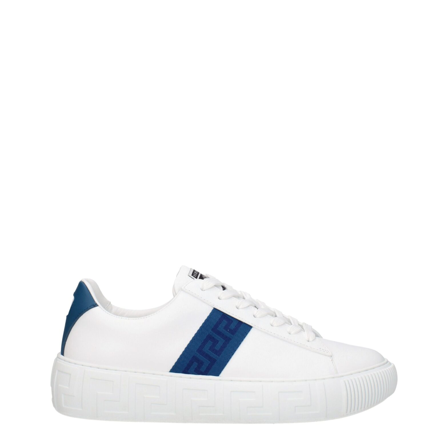 Versace - White Leather Low Tops