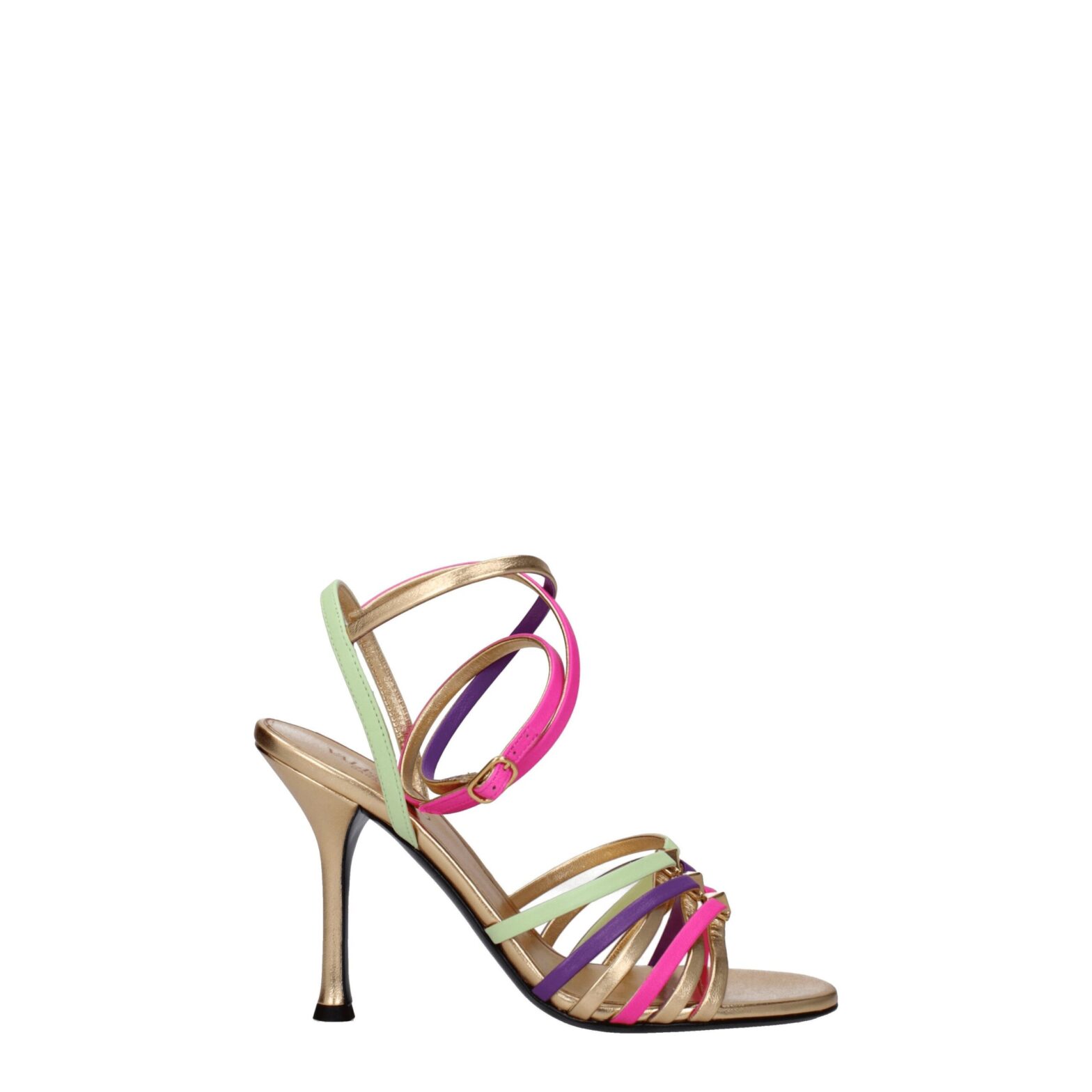 Valentino Garavani - Multicolor Leather Stiletto Heels Sandals