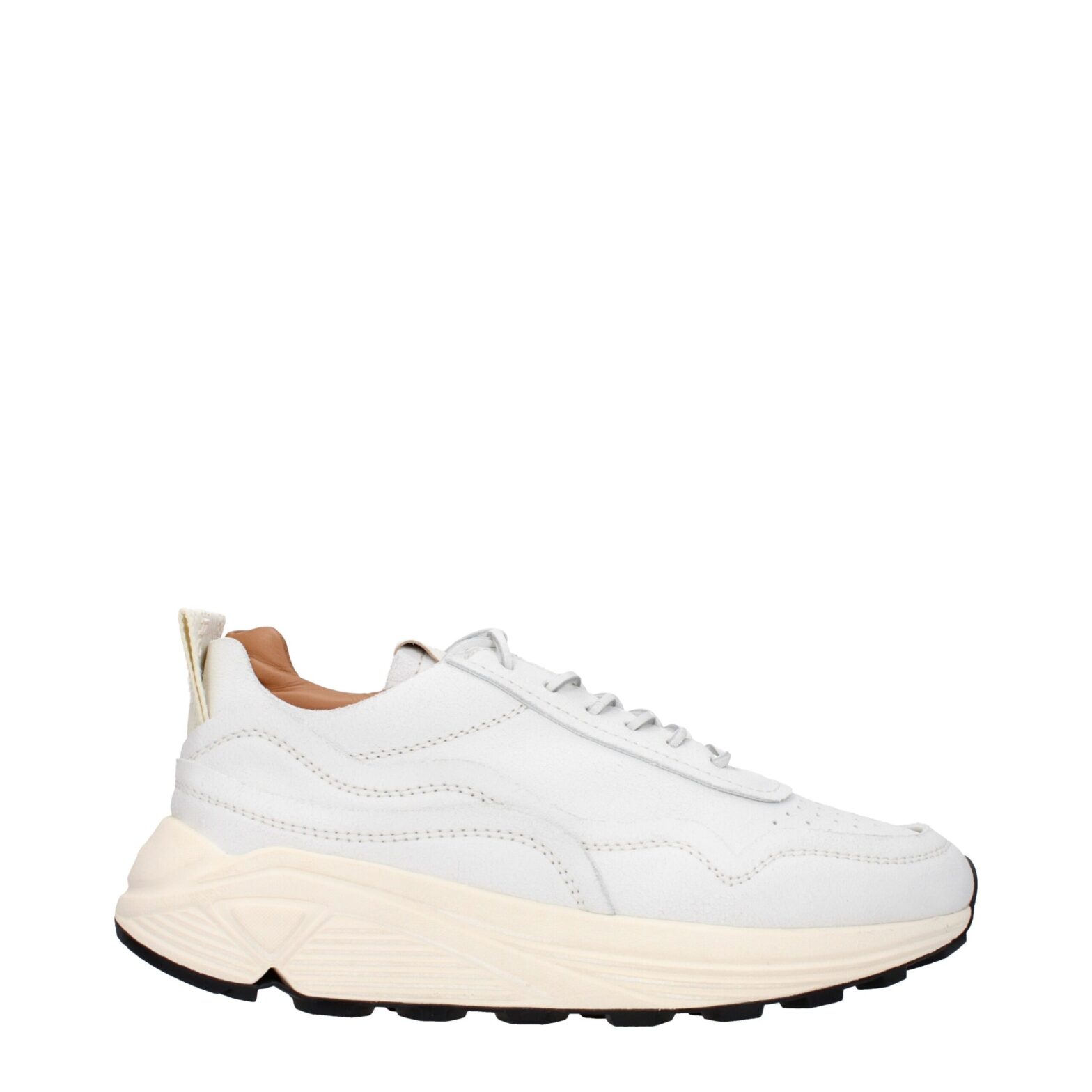 Buttero - White Leather Chunky Sneakers
