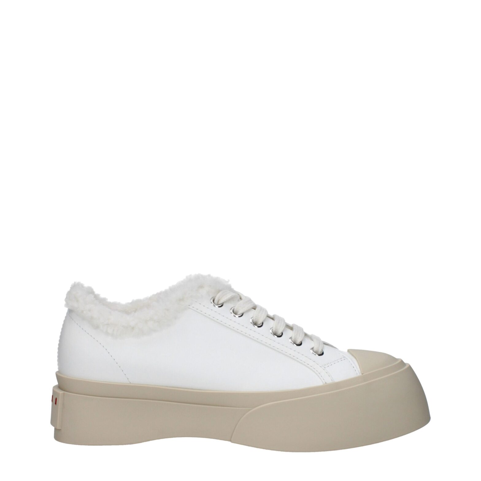 Marni - White Leather Low Tops