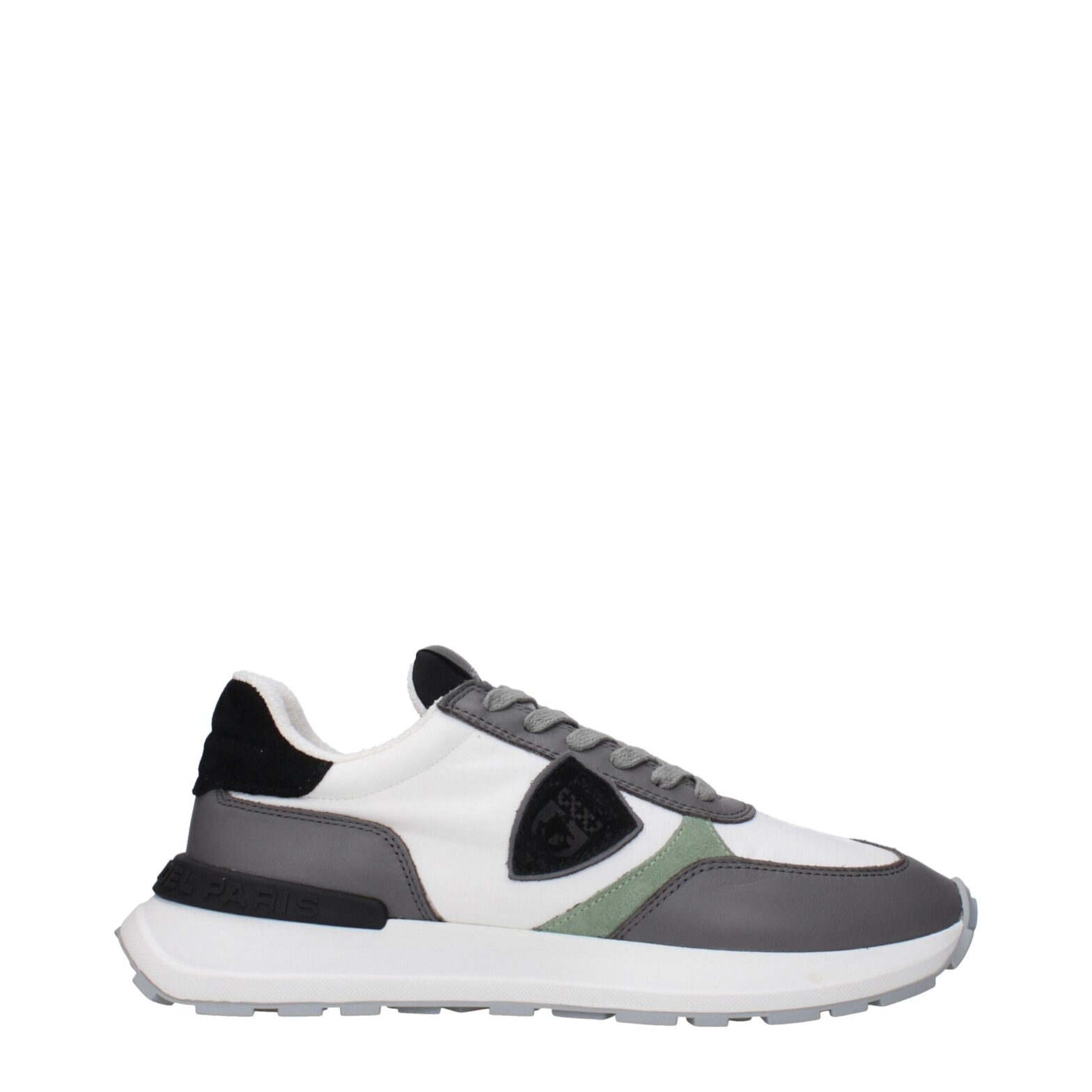 Philippe Model - White Fabric Athletic Sneakers