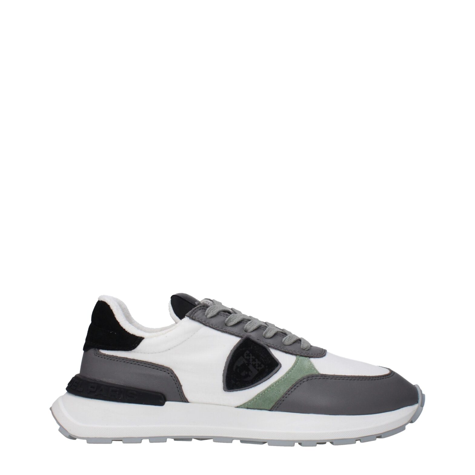 Philippe Model - White Fabric Low Tops