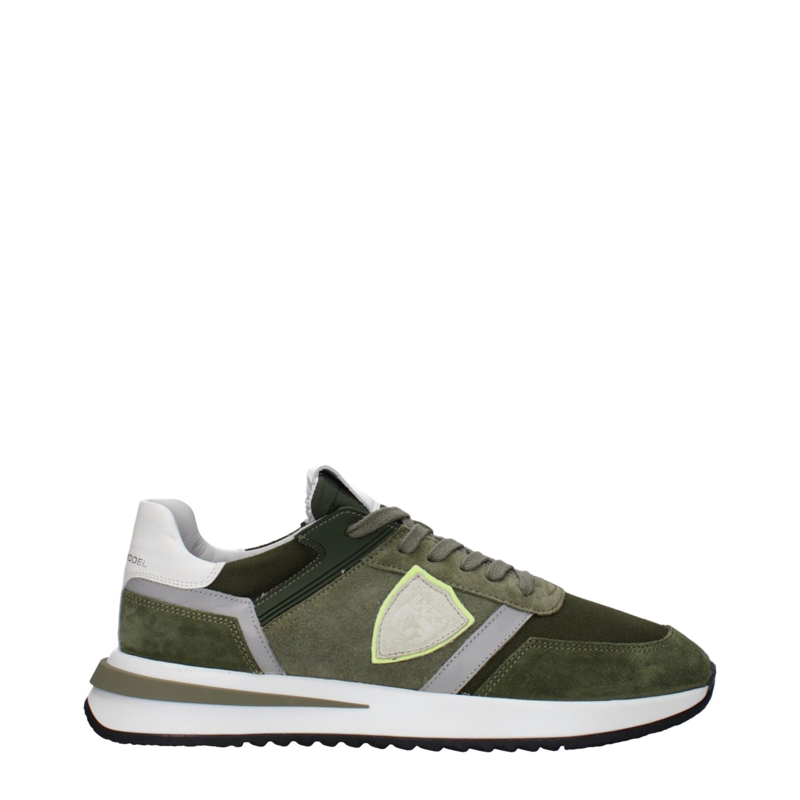 Philippe Model - Green Leather Athletic Sneakers