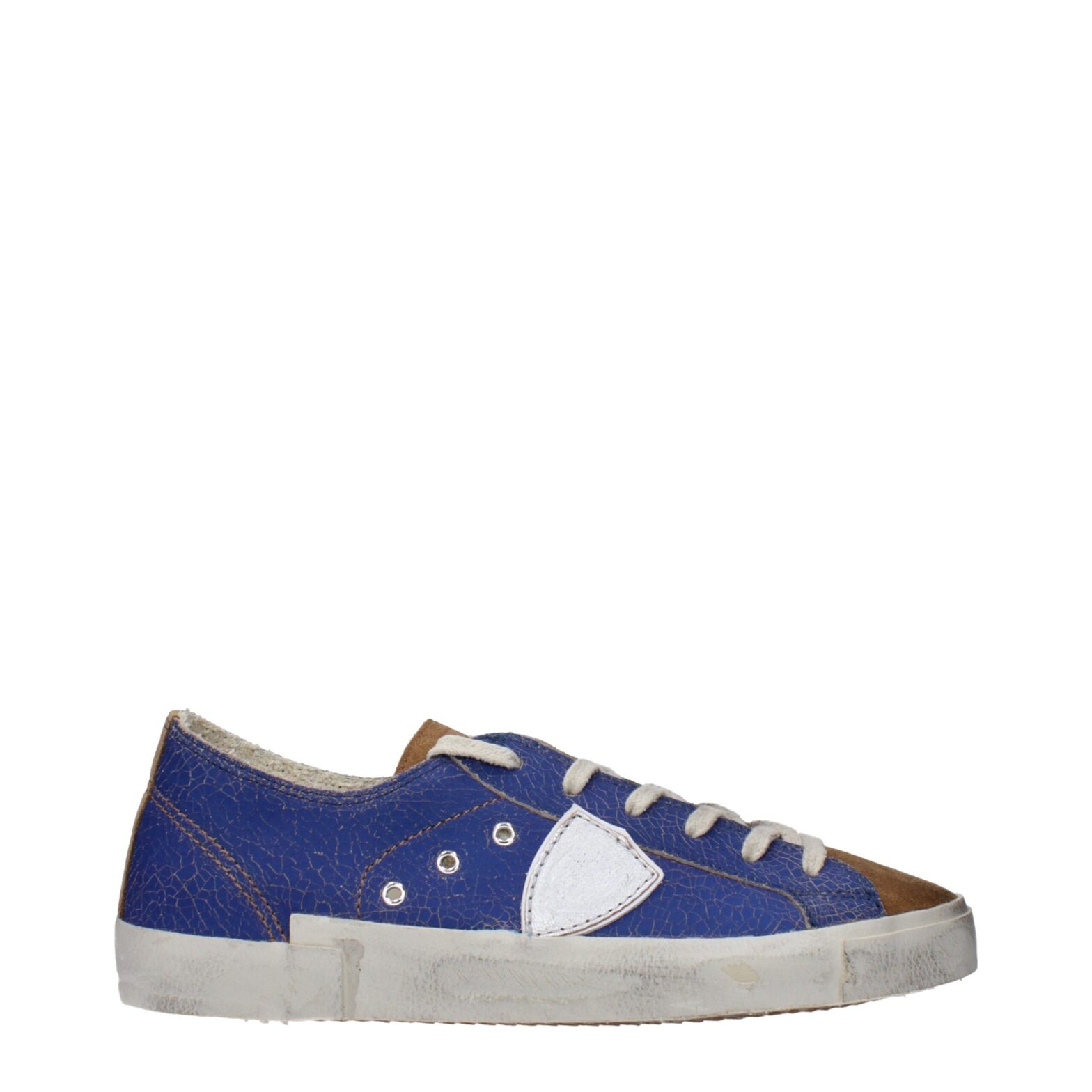 Philippe Model - Blue Leather Low Tops