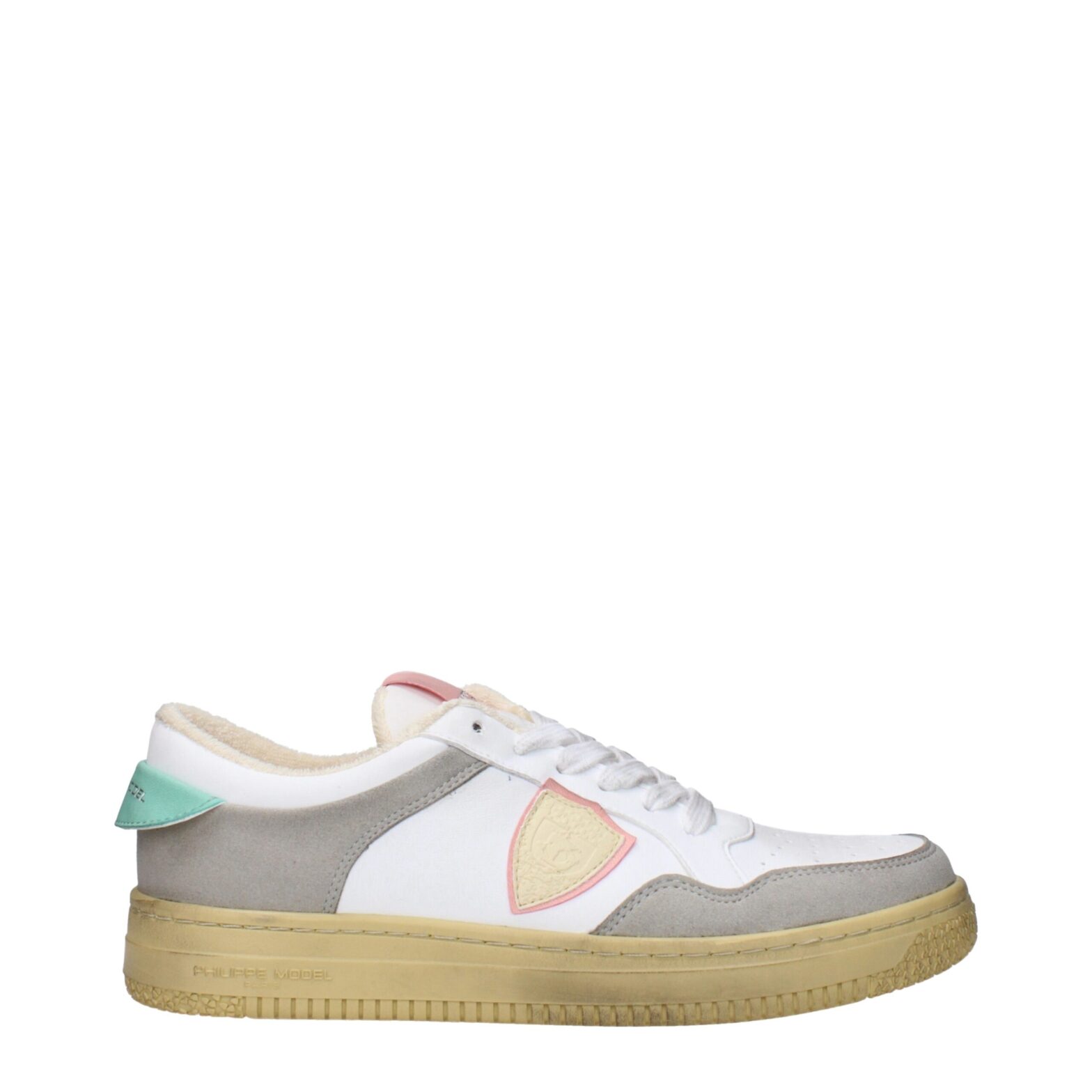 Philippe Model - White Leather Low Tops