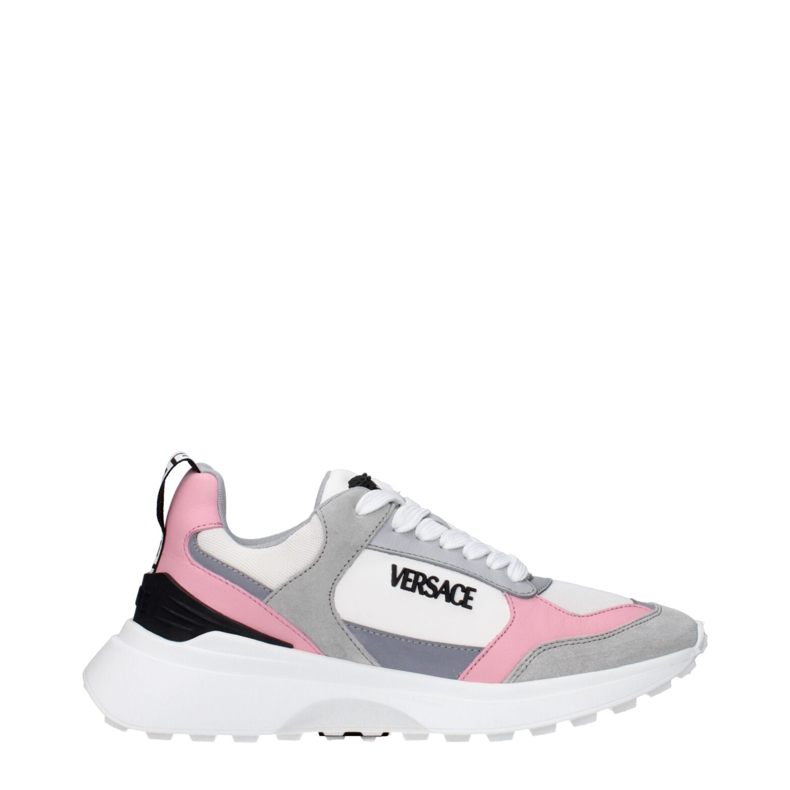Versace - White Fabric Sneakers
