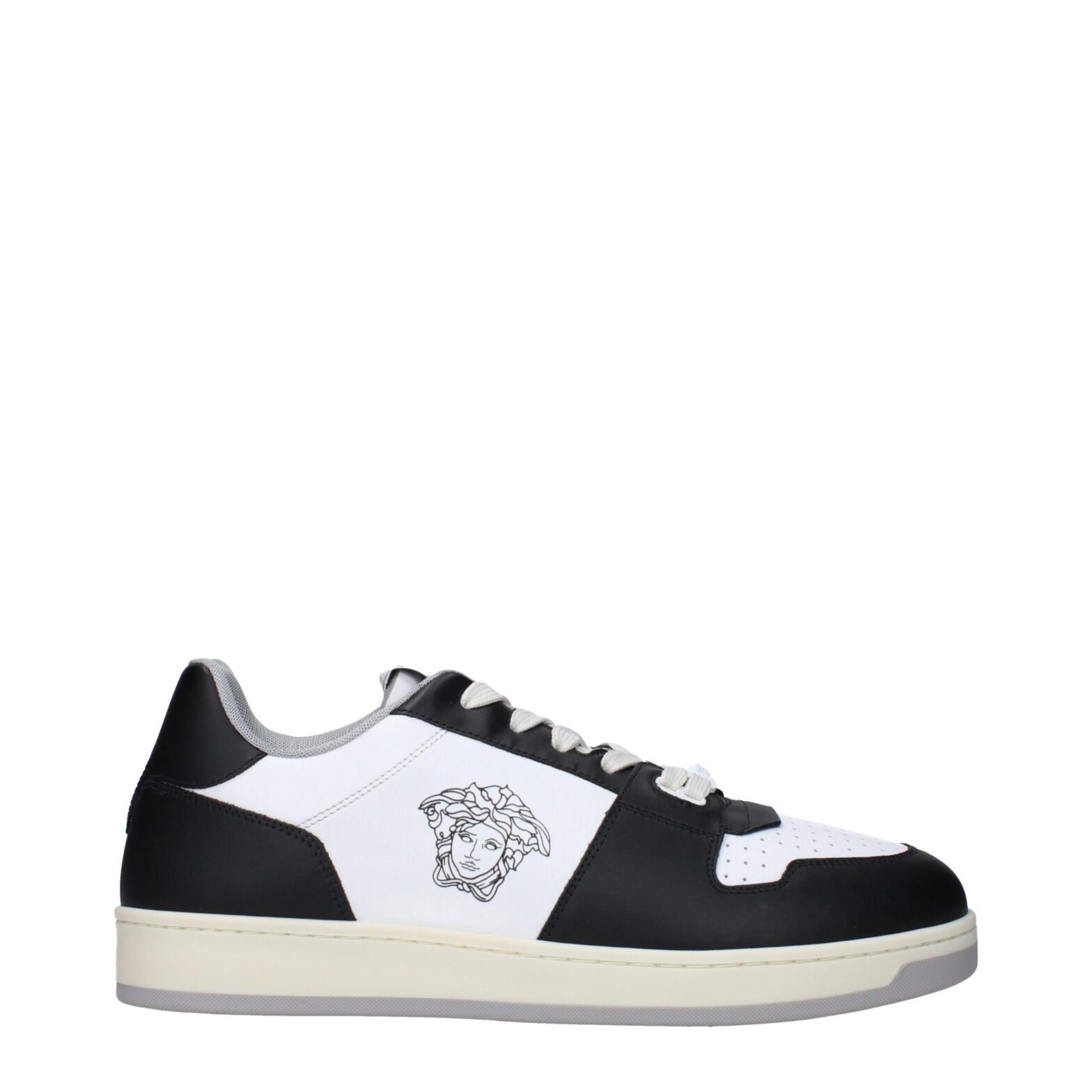 Versace - White Leather Low Tops