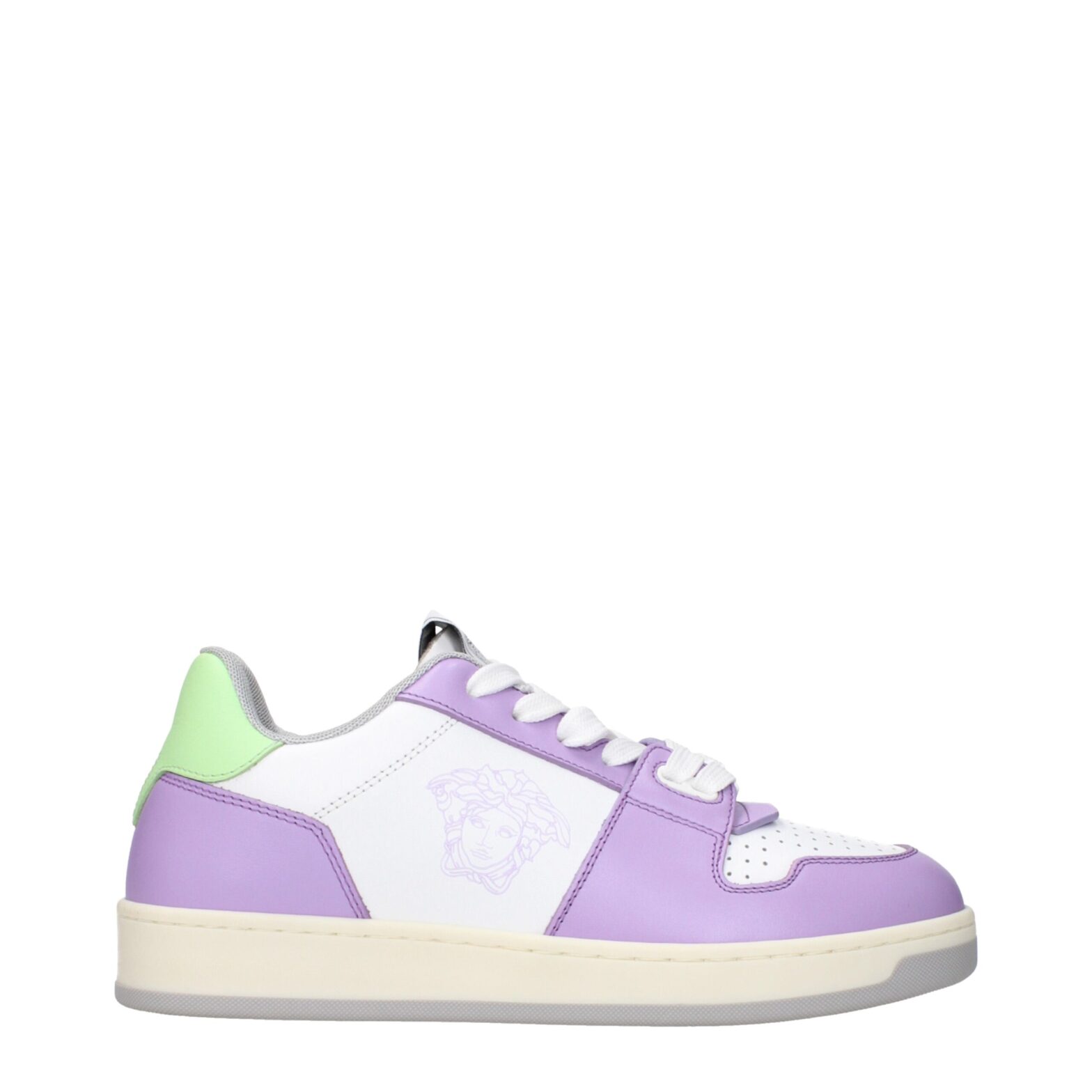 Versace - White Leather Low Tops