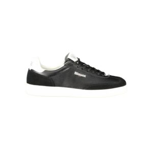 Black Polyurethane Men's Sneaker