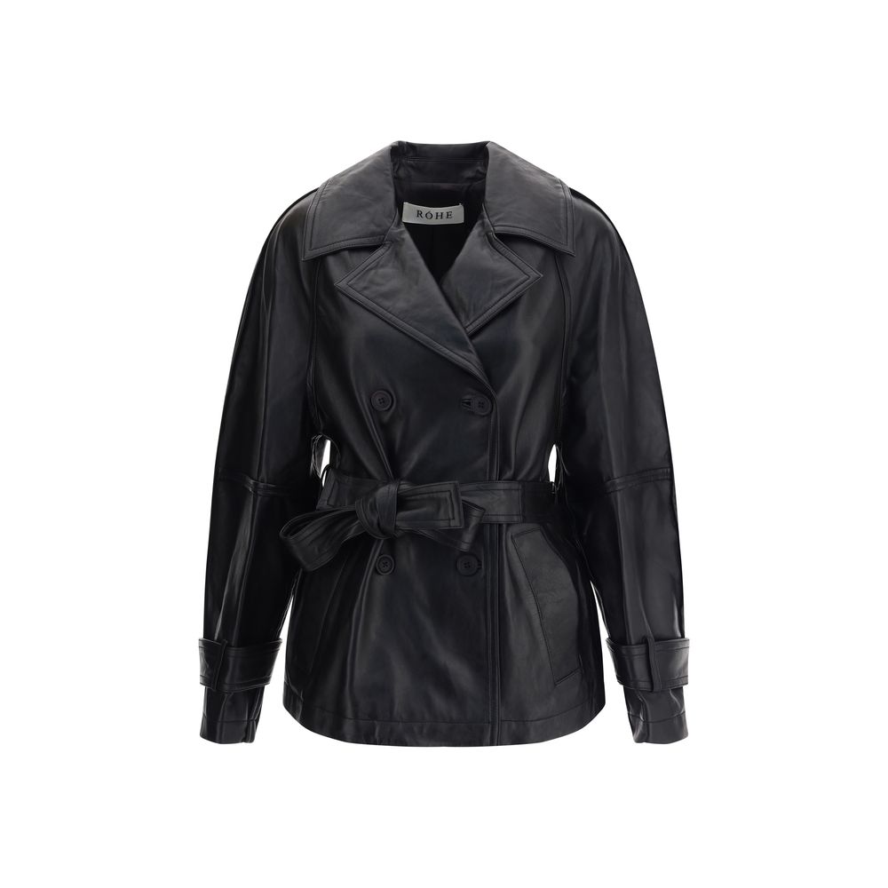 Rohe - Double-breasted leather Jacket