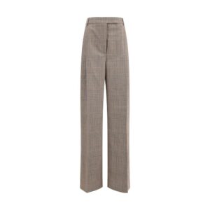 Prince of wales Wide leg Pants