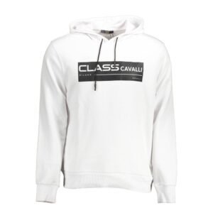 White Cotton Men Sweatshirt