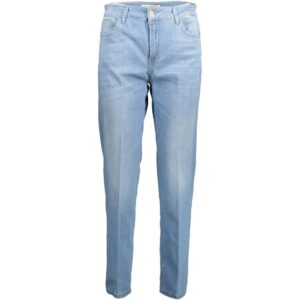 Blue Cotton Women Jeans