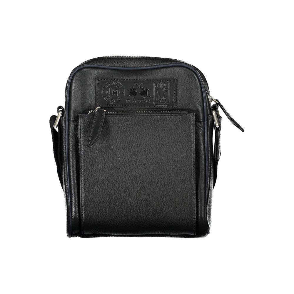 La Martina - Black Leather Shoulder Bag