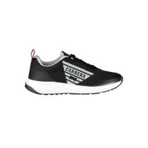 Black Polyester Sneaker
