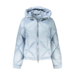 Blue Polyester Jackets & Coat
