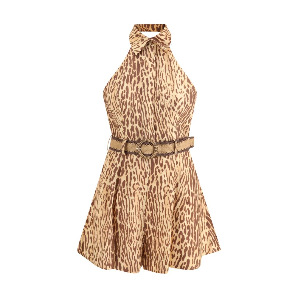 Zimmermann - Leopard short Dress