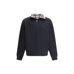 Black Cotton Sweatshirt