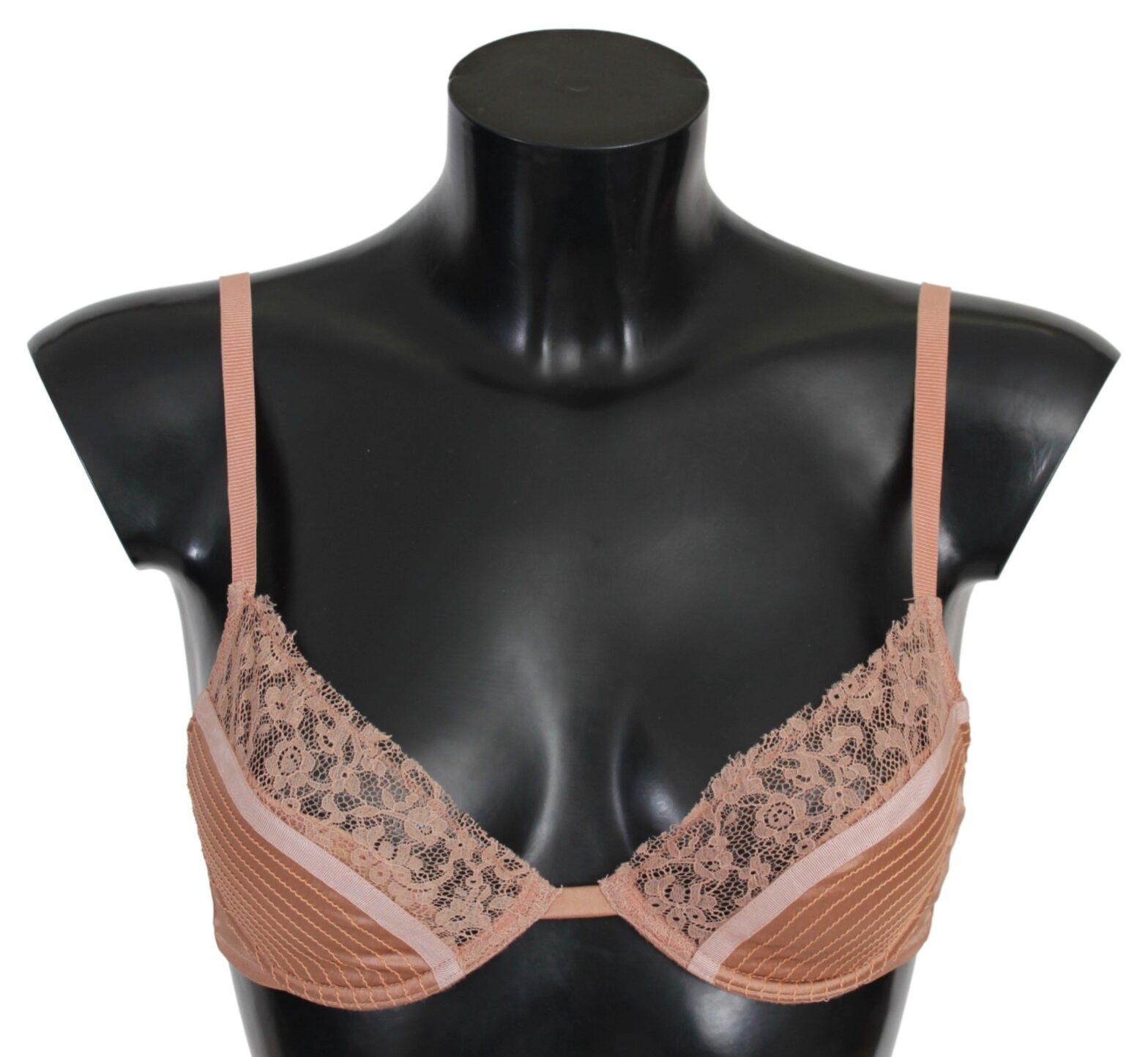 Ermanno Scervino - Nude Lace Push Up Silk Underwear