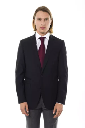 Black Wool Men's Blazer