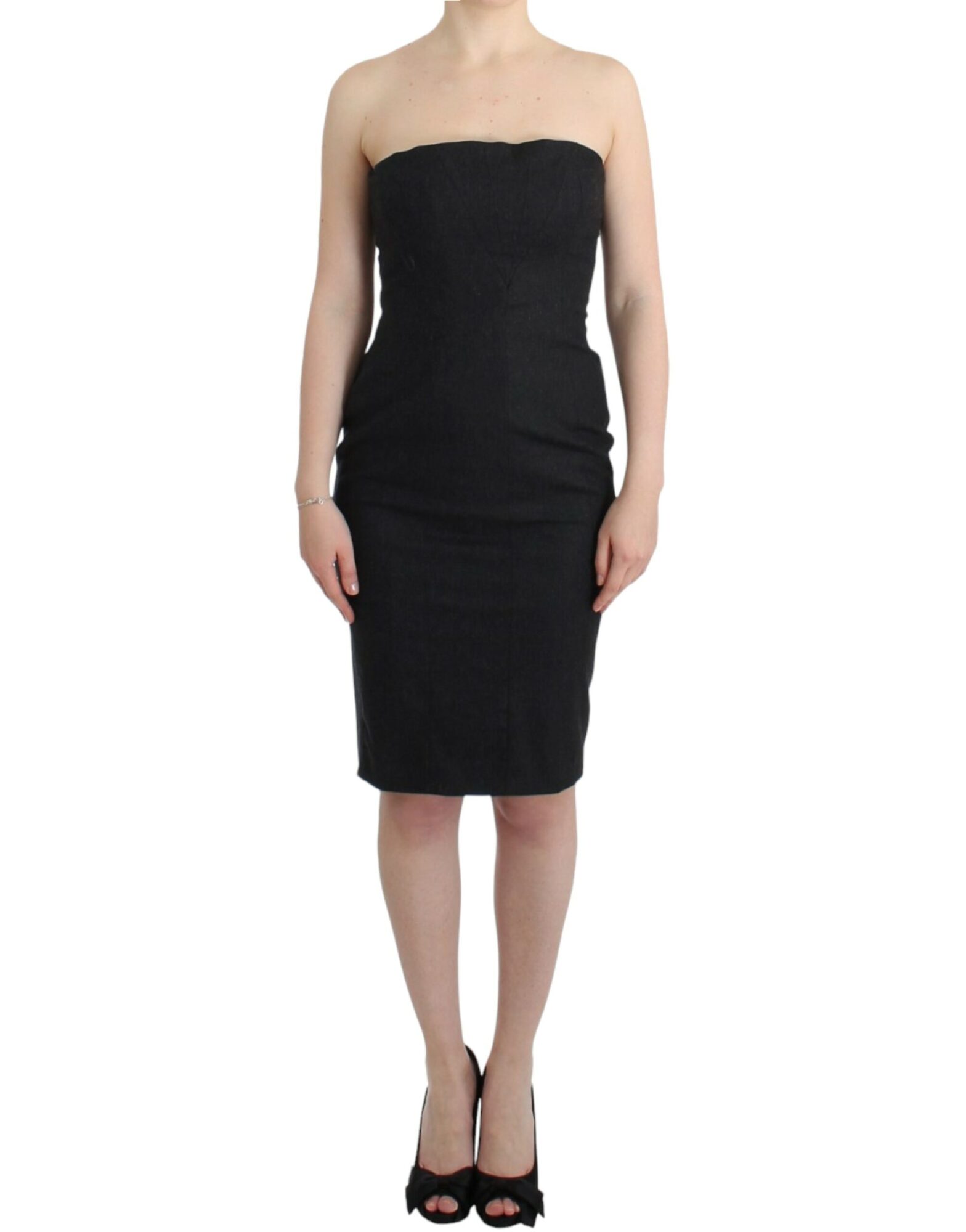 Cavalli - Gray strapless dress