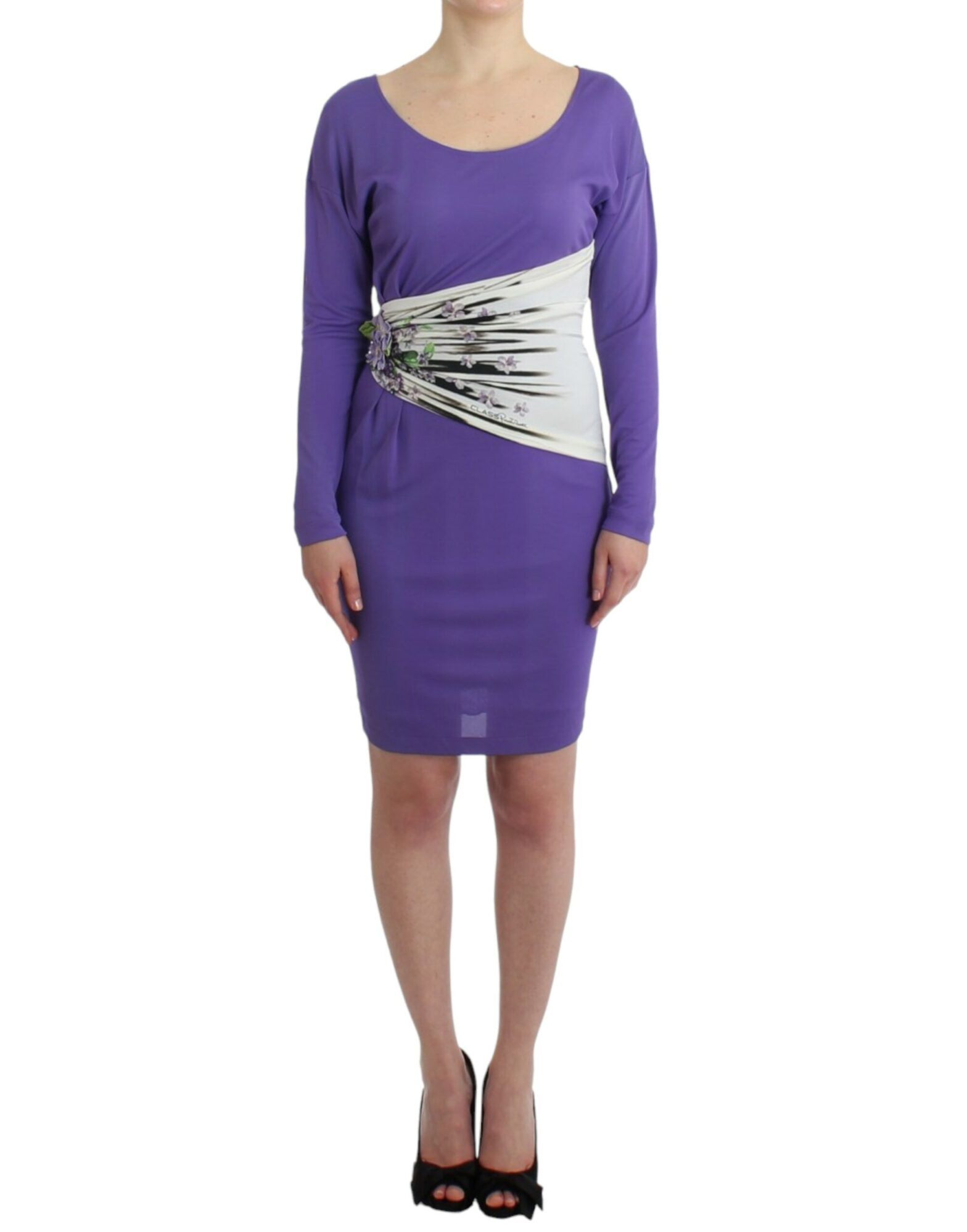 Cavalli - Purple longsleeved dress
