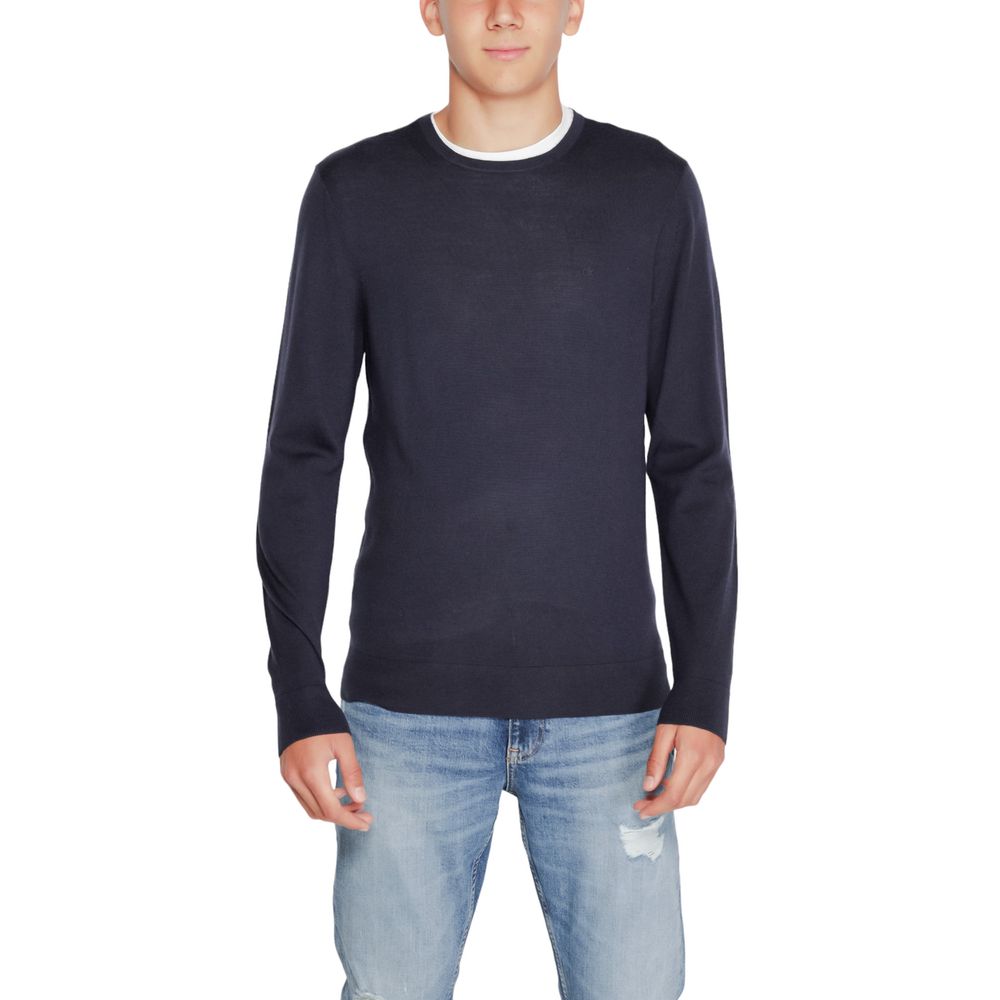 Calvin Klein - Blue Recycled Wool Sweatshirt