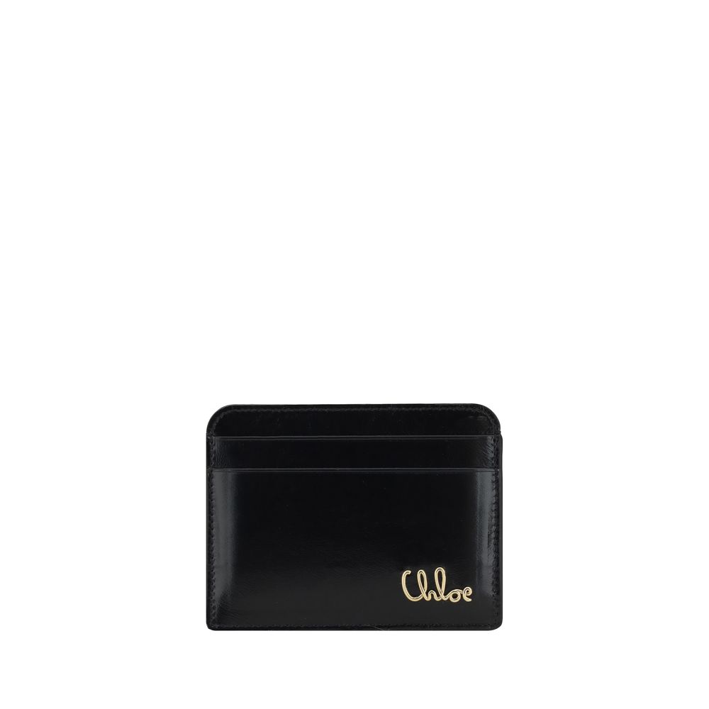 Chloé - Black Calf Leather Bos Taurus Wallet