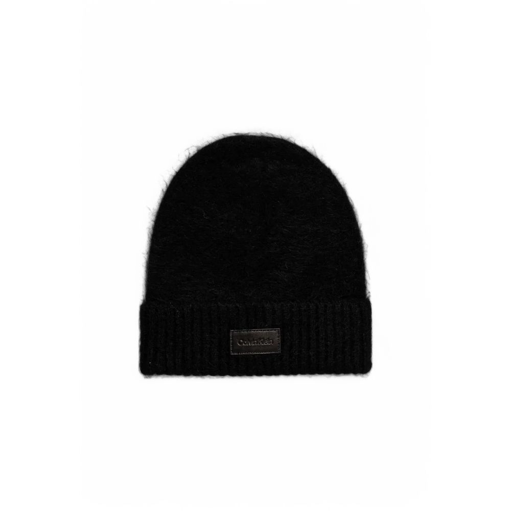 Calvin Klein - Black Alpaca Leather Caps Baseball Hat