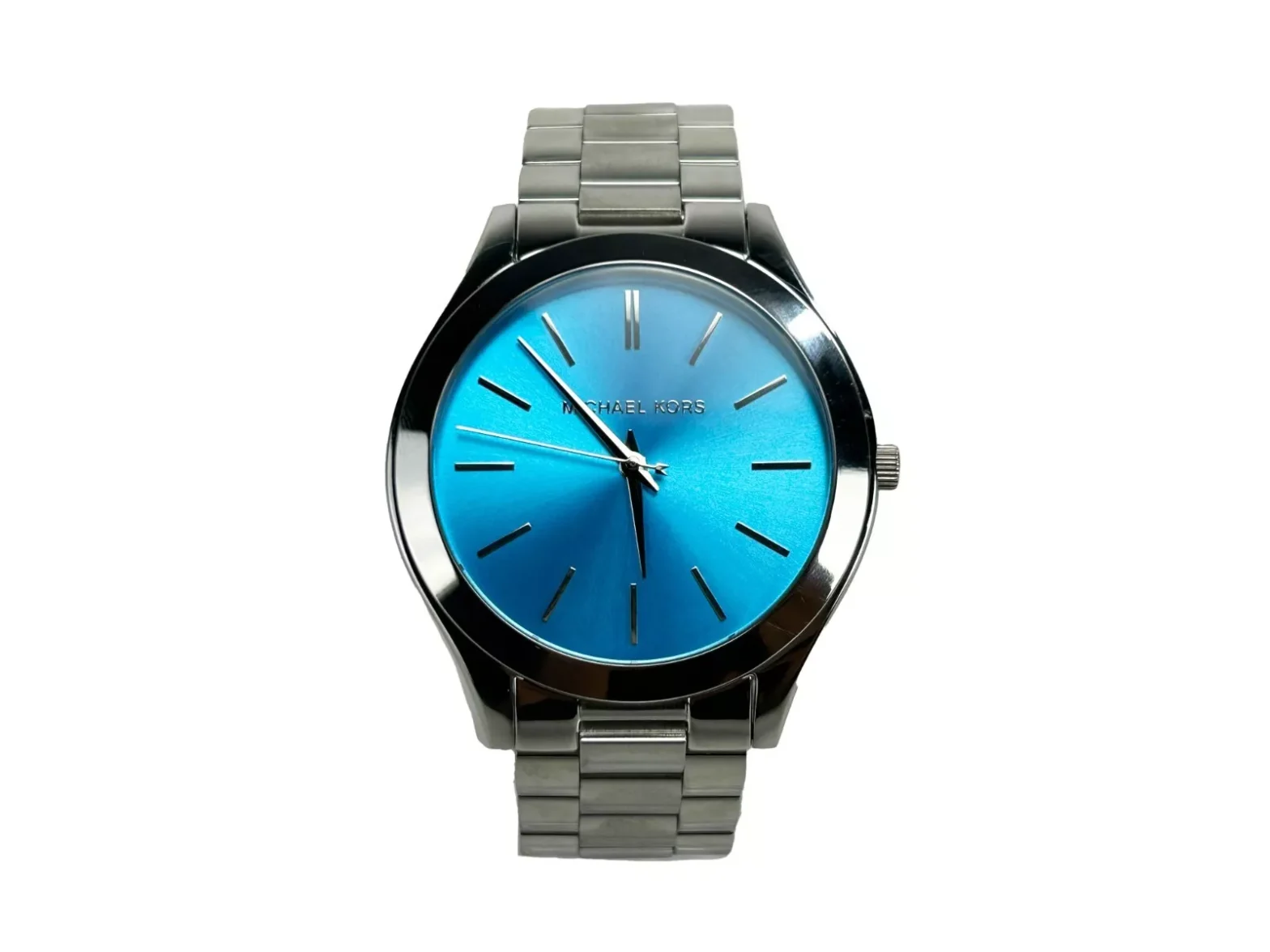 Michael Kors - Slim Runway Stainless Steel Watch Blue Silver MK3292