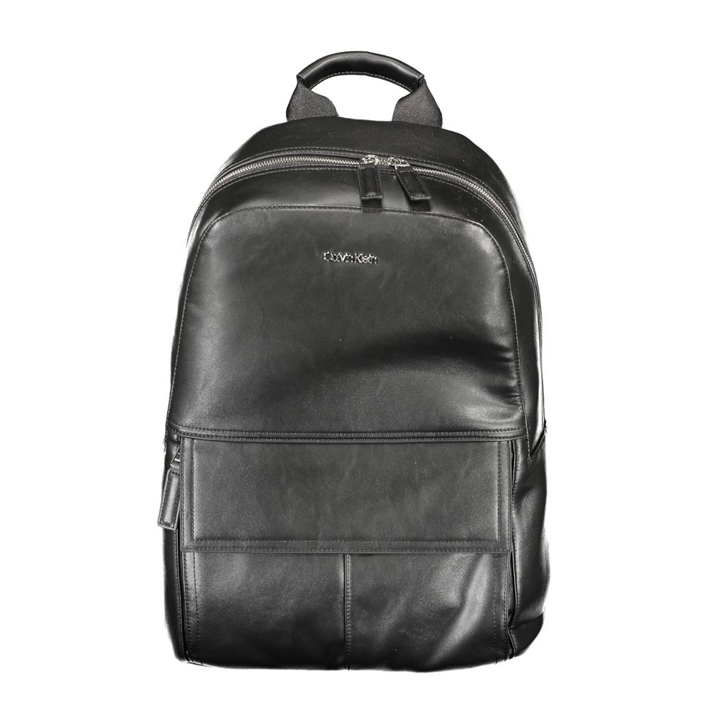 Calvin Klein - Black Polyester Men Backpack