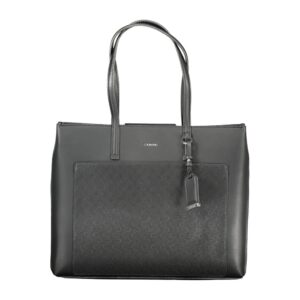 Black Polyester Handbag